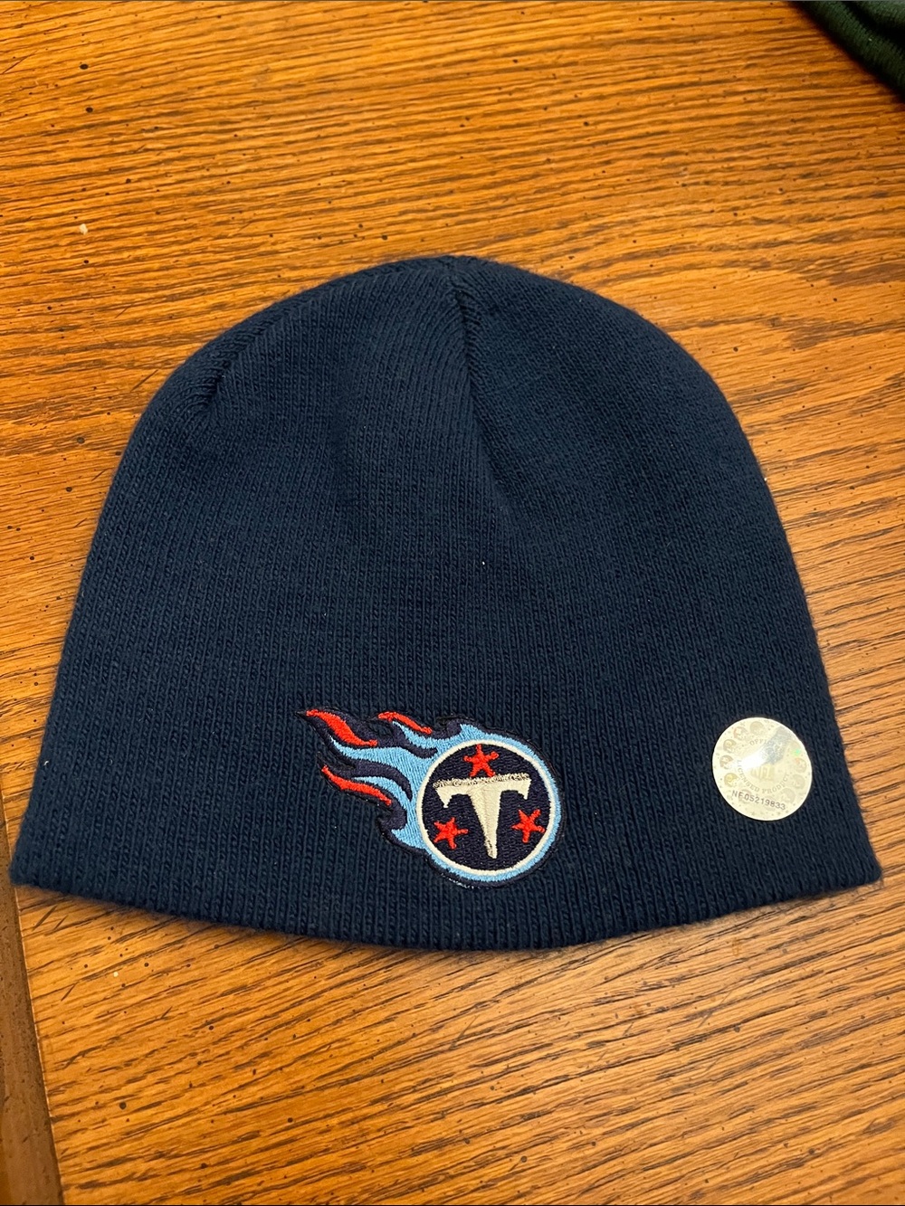 Vintage 90s Tennessee Titans Navy Beanie Hat